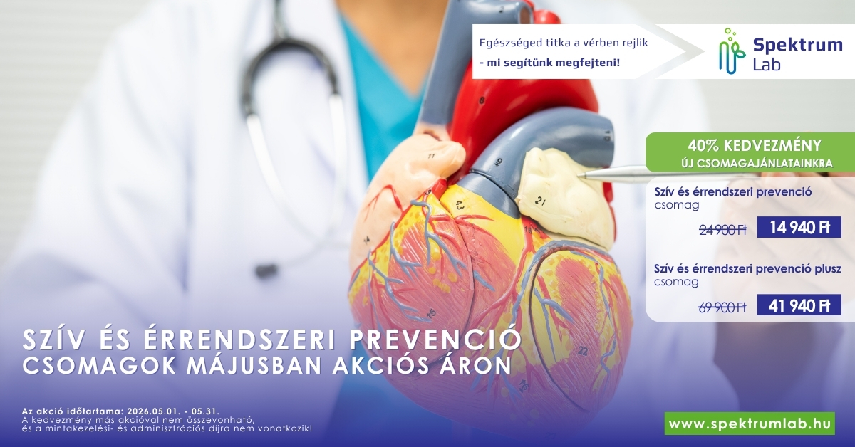Szív és érrendszeri prevenciós csomagok májusi akciója